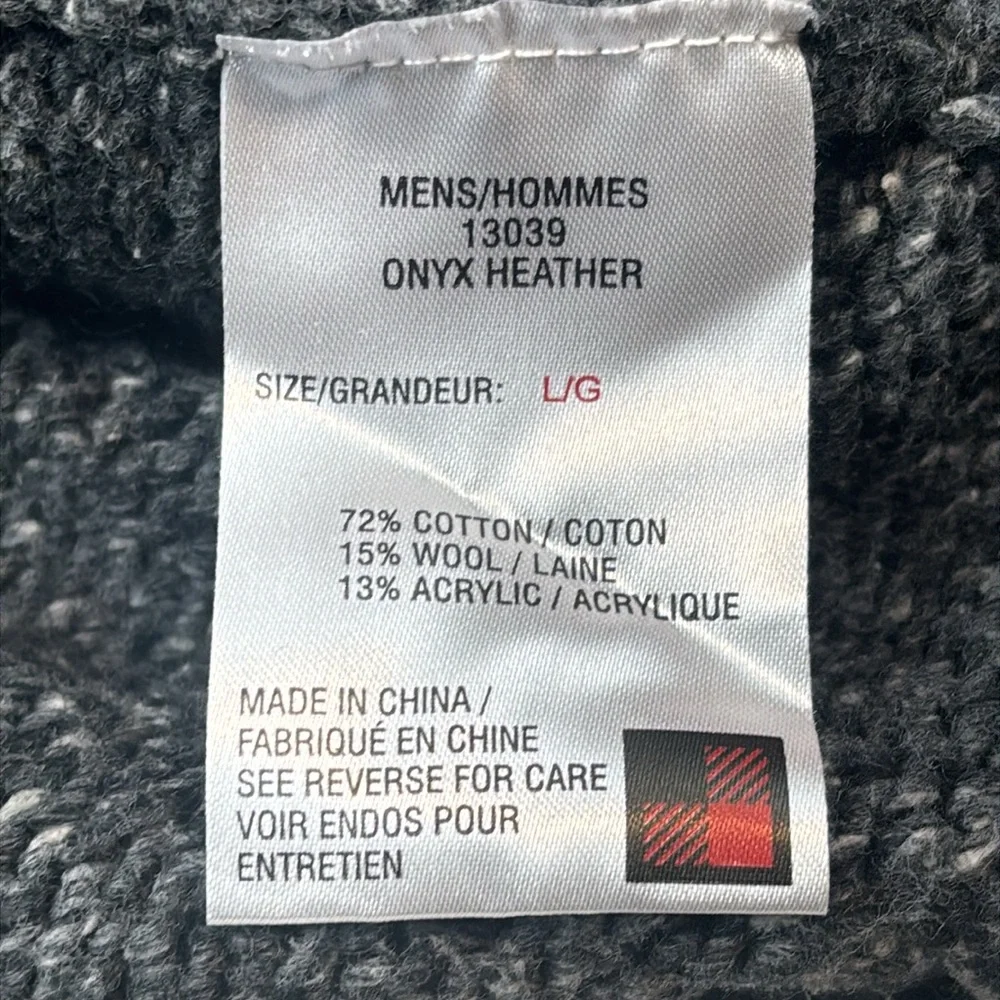 Woolrich Shirt Mens Large Onyx Heather Wool Blend